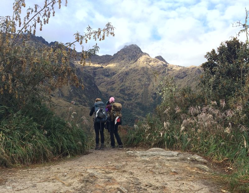 stunning viewpoint during Inca trek