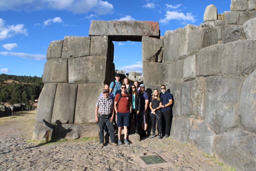 the main entrance for sacsayhuaman archeological site